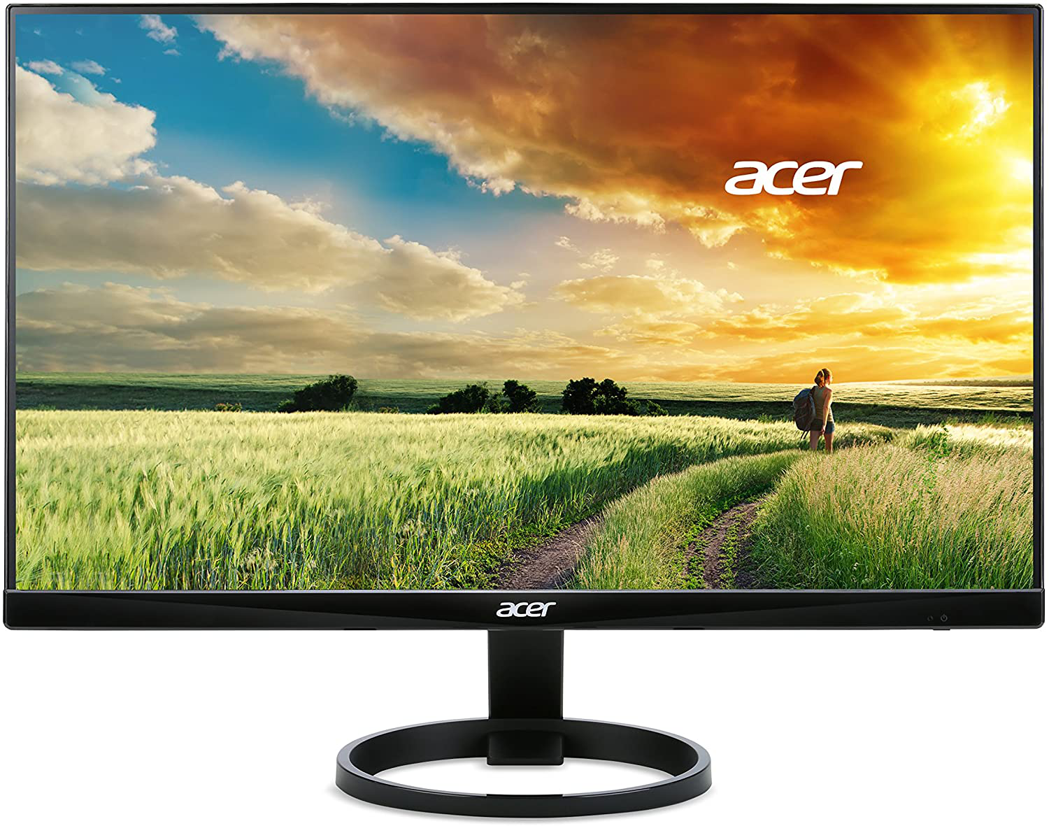 Acer R240HY Monitor Full HD, 60Hz, 4ms (G2G), HDMI 1.4, DVI, VGA