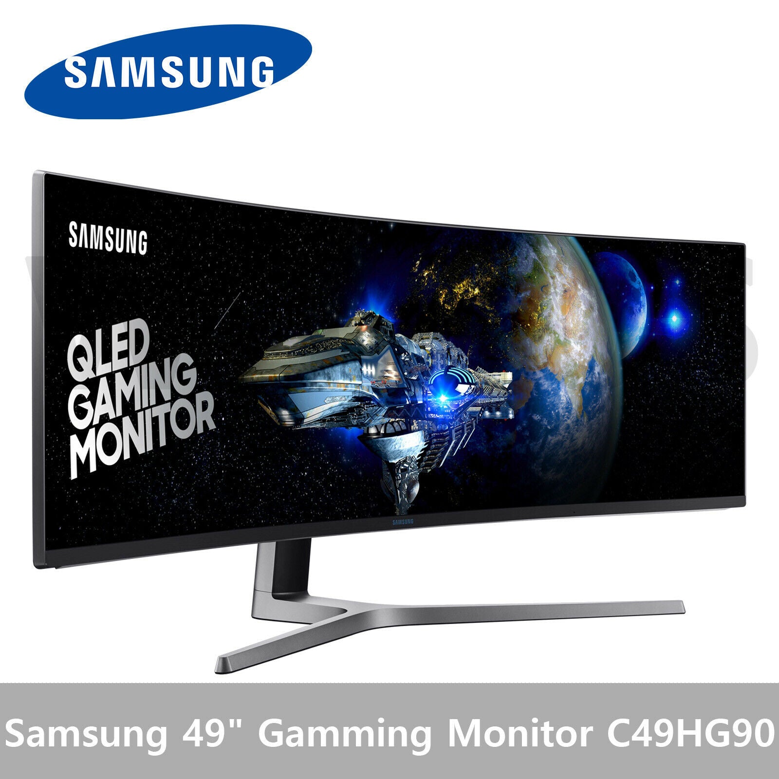 Samsung C49HG90 Super UIltra Wide 32:9 QLED 49" Curved Gaming Monitor 1800R