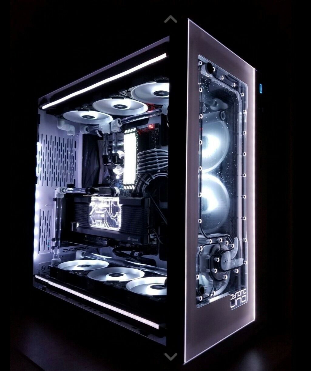 Dynamic UNO XL - Front Panel Acrylic Water Cooling Reservoir for D5 pump 011-XL