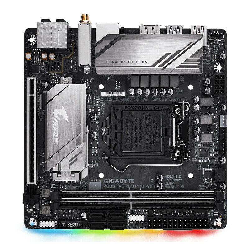 For Gigabyte Z390 I AORUS PRO WIFI LGA1151 DDR4 Mini-ITX Motherboard Tested