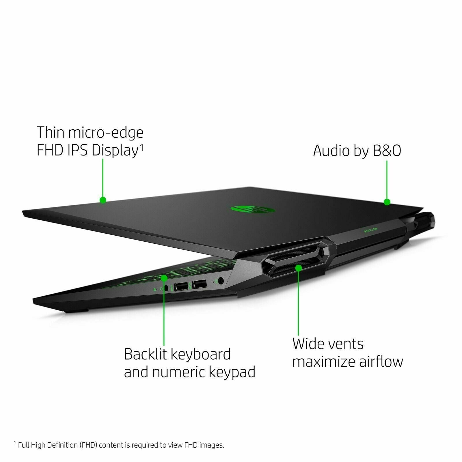 NEW HP Pavilion Gaming Laptop 15.6" FHD i5-10300H 4.3GHz 8GB 256GB SSD GTX 1650