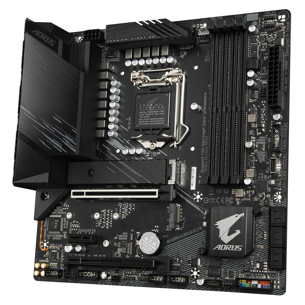 Gigabyte B560M AORUS ELITE Intel B560 LGA 1200 HDMI Micro-ATX Gaming Motherboard