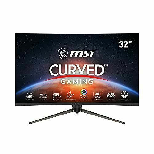 MSI Optix AG321CQR 31.5" 1ms 165Hz RGB AMD FreeSync 1500R Curved Gaming Monitor