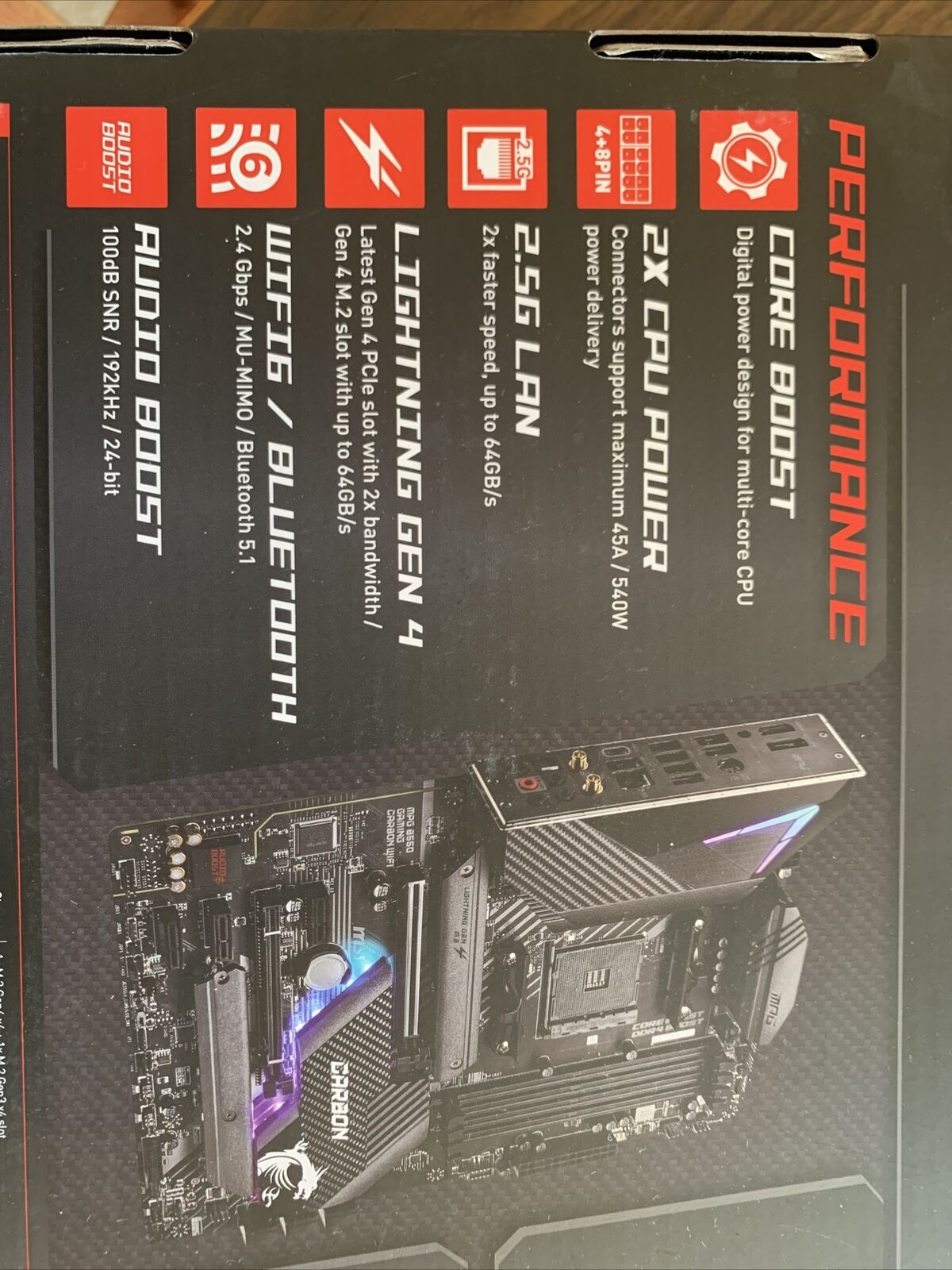 msi B550 Gaming motherboard Ryzen Supported.