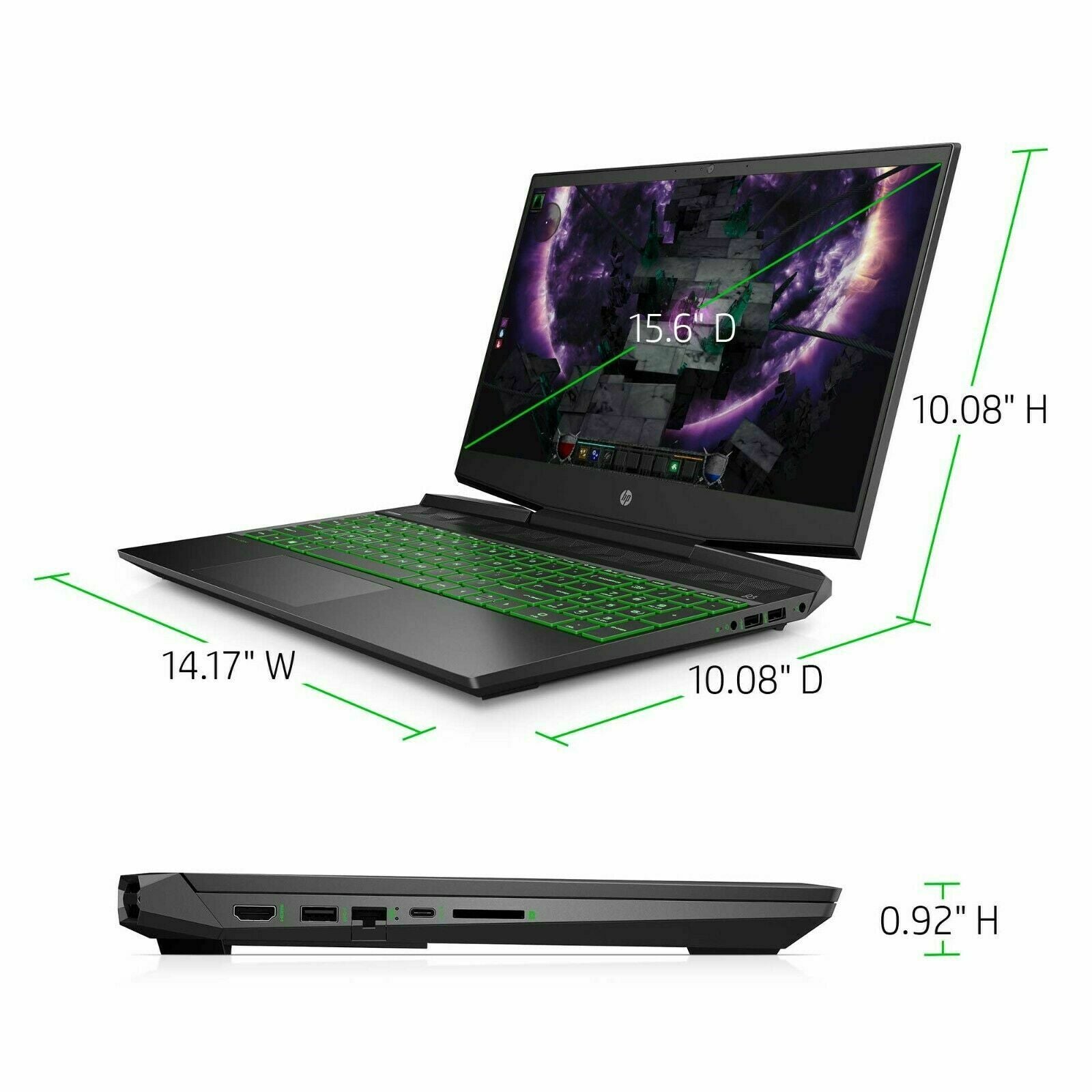 NEW HP Pavilion Gaming Laptop 15.6" FHD i5-10300H 4.3GHz 8GB 256GB SSD GTX 1650