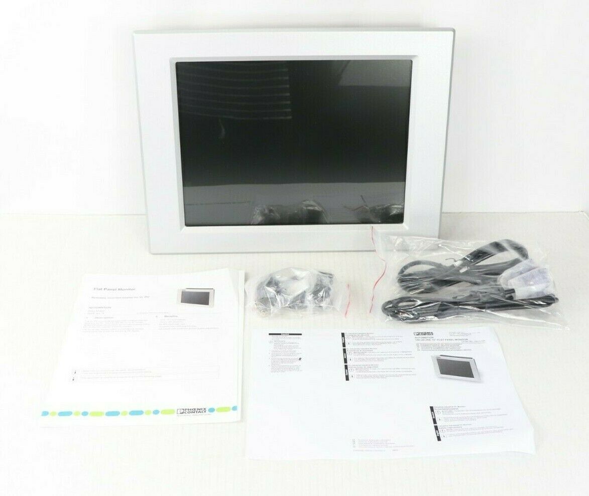 New Phoenix Contact 15" Flat Panel Monitor LCD Touchscreen Remote Mount Display