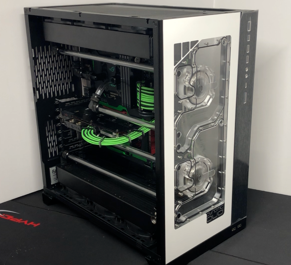 Dynamic DUO XL - Front Panel Acrylic Water Cooling Reservoir for D5 pump 011-XL