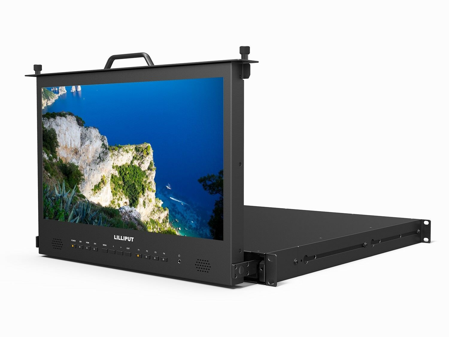 Lilliput 17.3" RM-1730S Full HD Pull-out SDI HDMI Metal Broadcast Rack Monitor