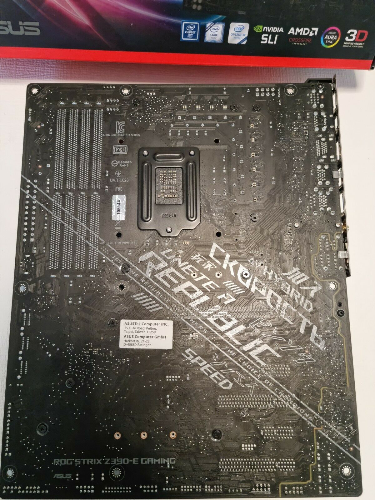 ASUS ROG Strix Z390-E Gaming Mainboard Sockel L1151