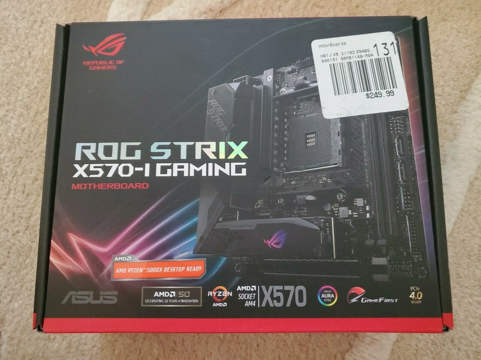 ASUS ROG Strix X570i Gaming Motherboard 5000 SERIES READY