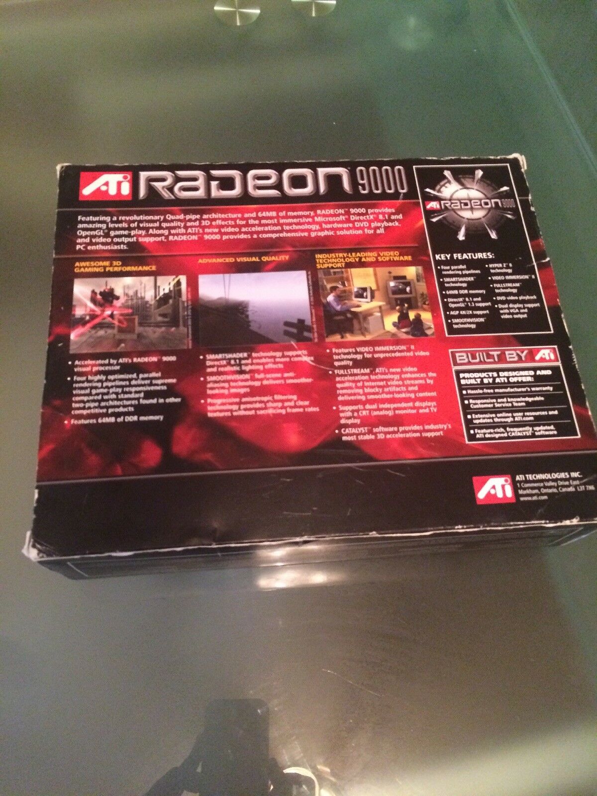 ATi Radeon 9000 64MB AGP video card Part Number: 102G011801 VGA & S-Video out