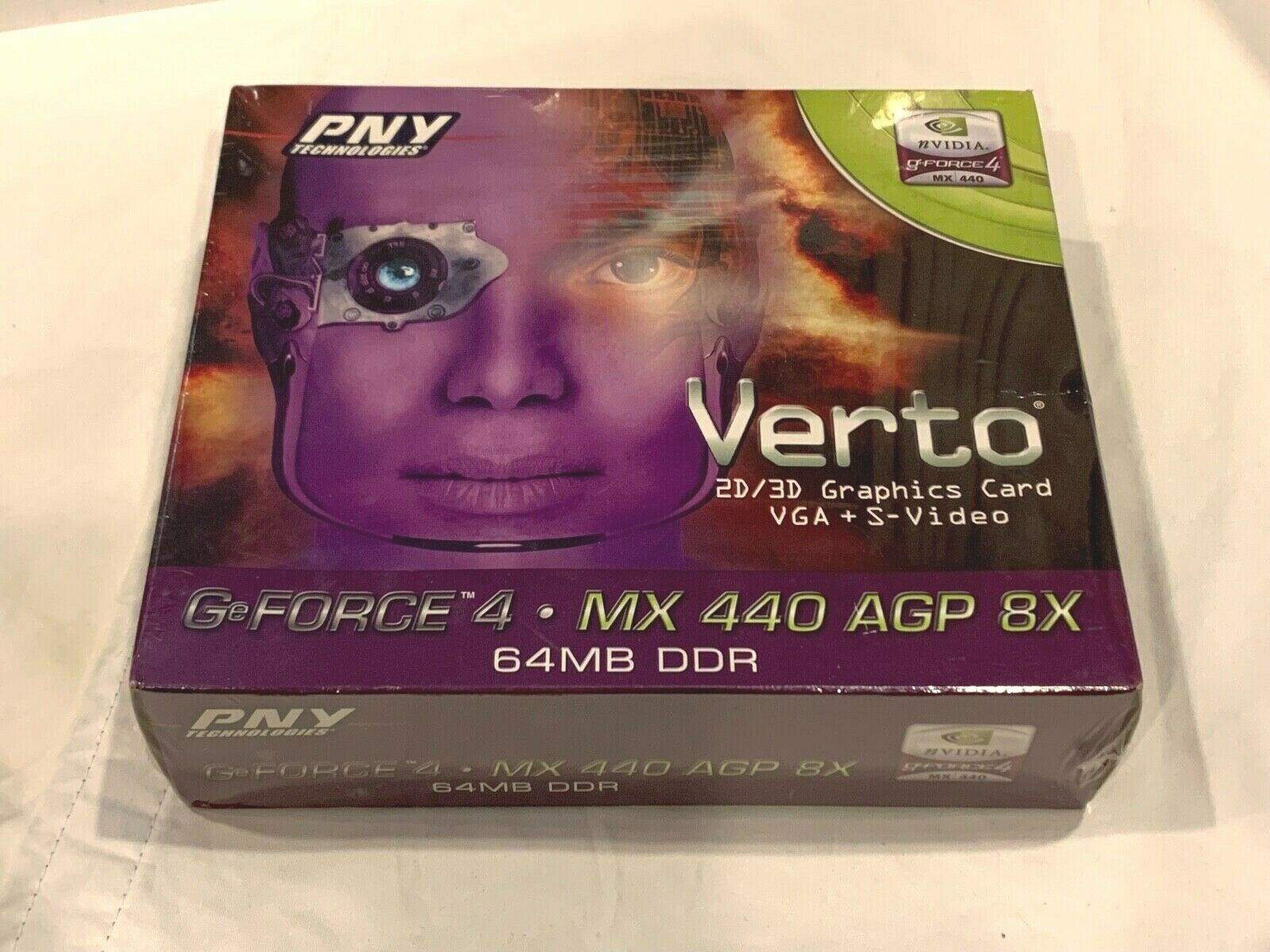 PNY Verto GeForce 4 MX 440 8X AGP Video Graphics Card VCG4M44A8PB 64MB DDR NEW