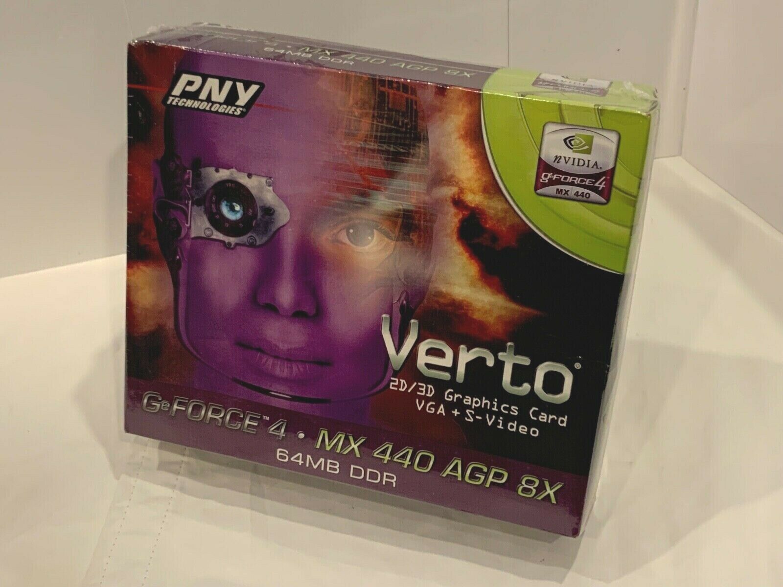 PNY Verto GeForce 4 MX 440 8X AGP Video Graphics Card VCG4M44A8PB 64MB DDR NEW