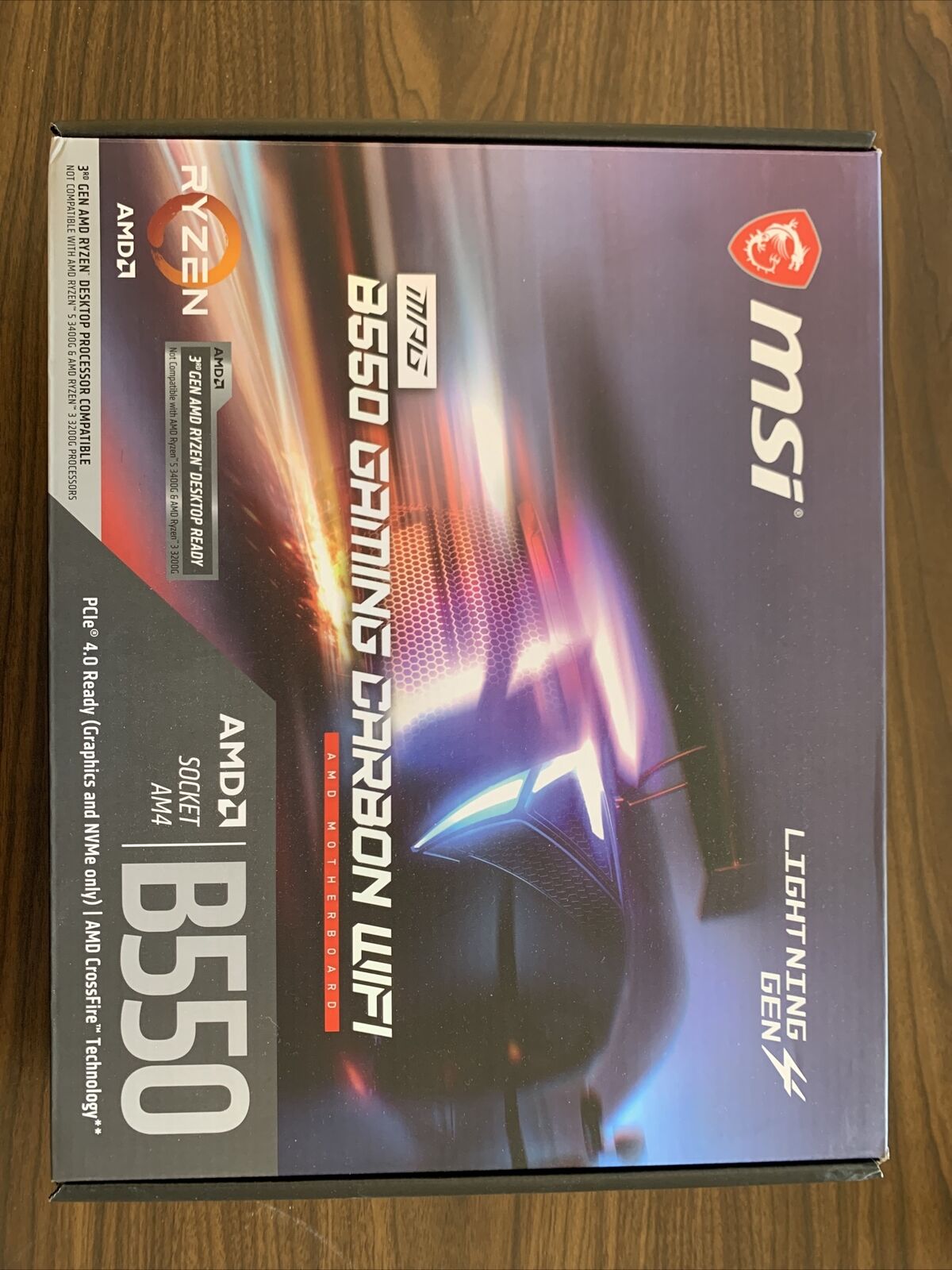 msi B550 Gaming motherboard Ryzen Supported.