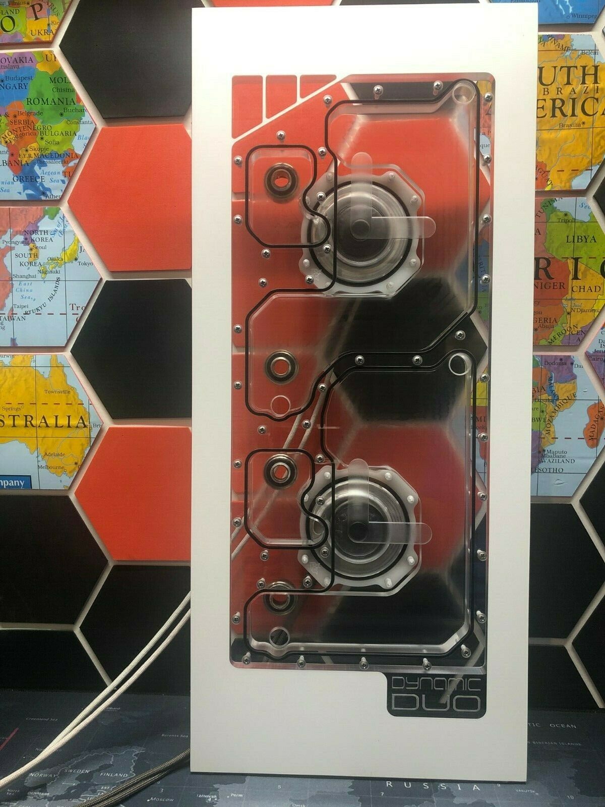 Dynamic DUO XL - Front Panel Acrylic Water Cooling Reservoir for D5 pump 011-XL