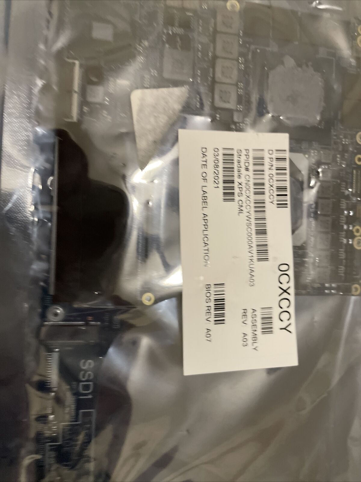 Genuine Dell XPS 9700 Laptop Motherboard i7-10875H RTX 2060 6GB 1650s CXCCY
