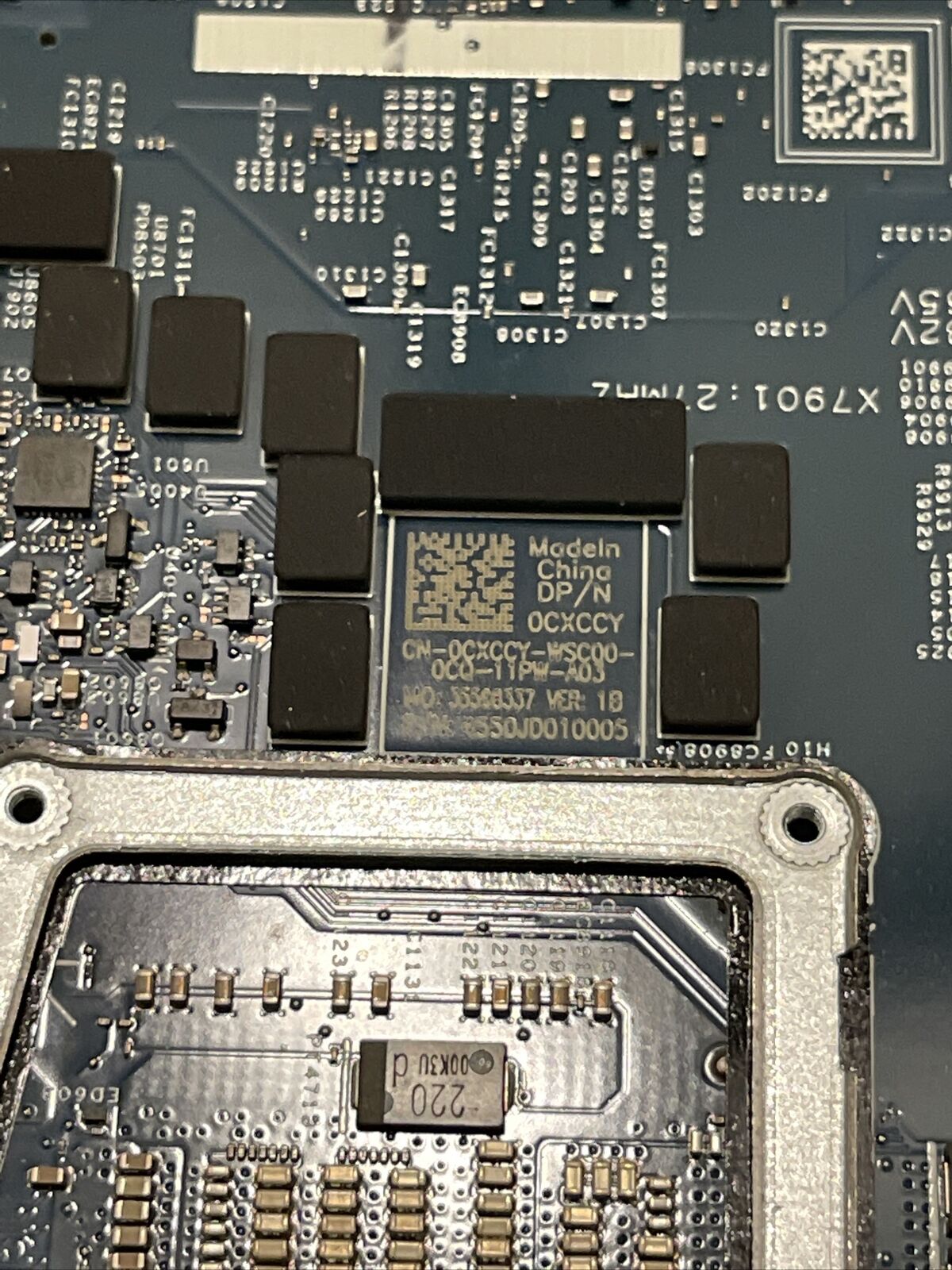 Genuine Dell XPS 9700 Laptop Motherboard i7-10875H RTX 2060 6GB 1650s CXCCY