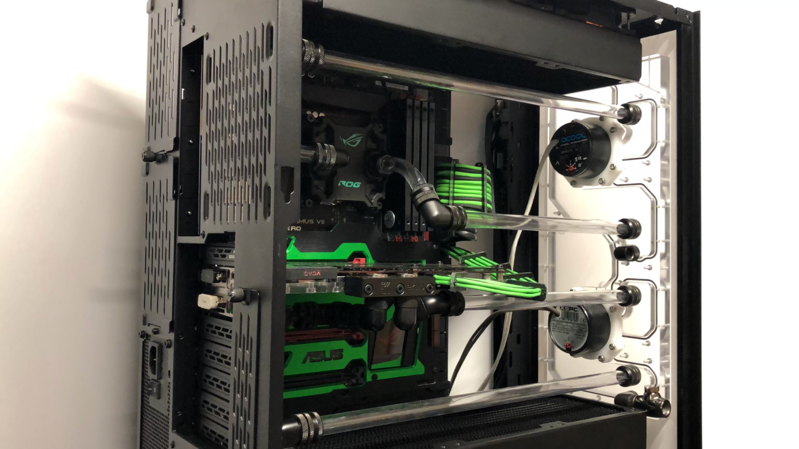 Dynamic DUO XL - Front Panel Acrylic Water Cooling Reservoir for D5 pump 011-XL