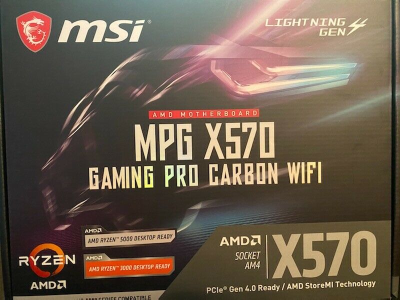 MPG X570 ATX Gaming Pro Carbon WiFi Desktop Motherboard [Brand New In Box!]