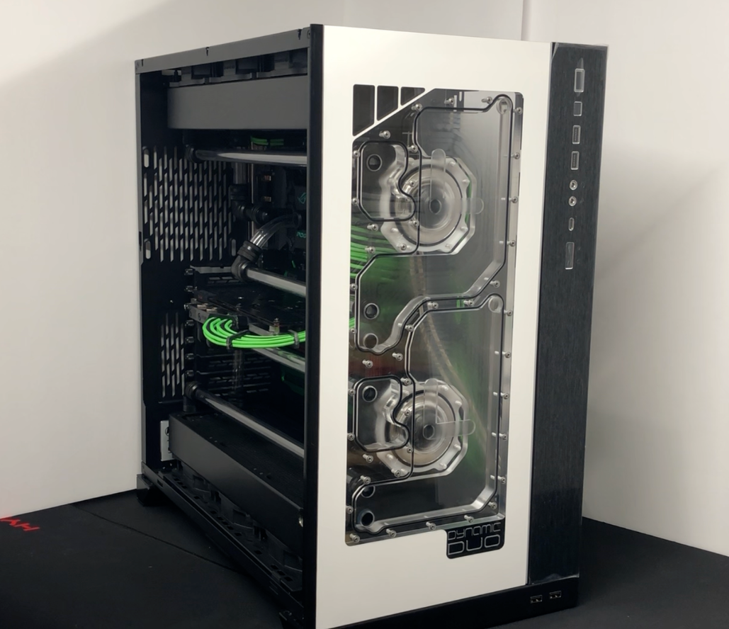 Dynamic DUO XL - Front Panel Acrylic Water Cooling Reservoir for D5 pump 011-XL
