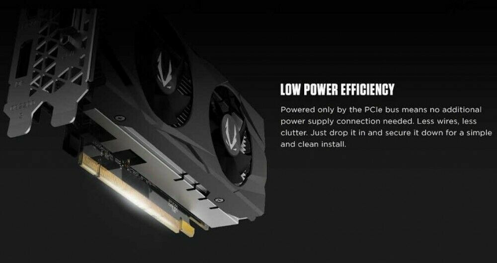 ZOTAC Video Card GeForce GTX 1650 LP GDDR6 PCI Exp 3.0 x16 4GB GDDR5 From Japan