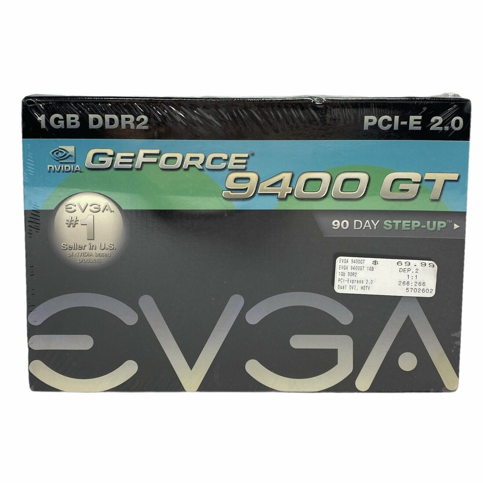 EVGA NVIDIA GeForce 9400 GT 1GB DDR2 PCI-E 2.0 Video Graphics Card 2 x DVI HDTV