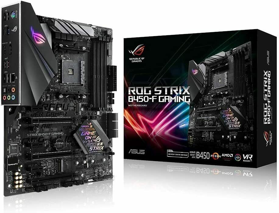 Asus ROG Strix B450-F AM4 - ATX, AMD B450, DDR4, USB 3.1, NVME M.2, Gaming