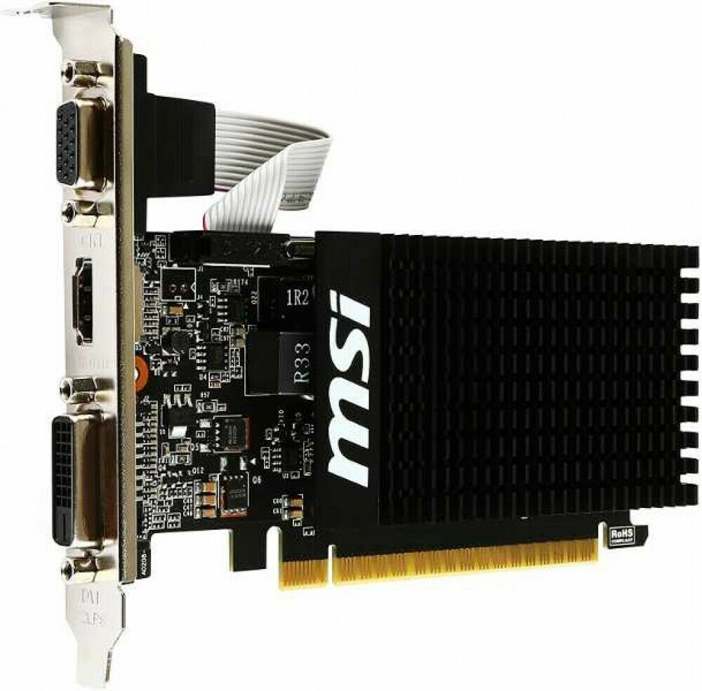 MSI Video Card GeForce GT 710 Low Profile Design PCI Exp 2.0 2GB DDR3 From Japan