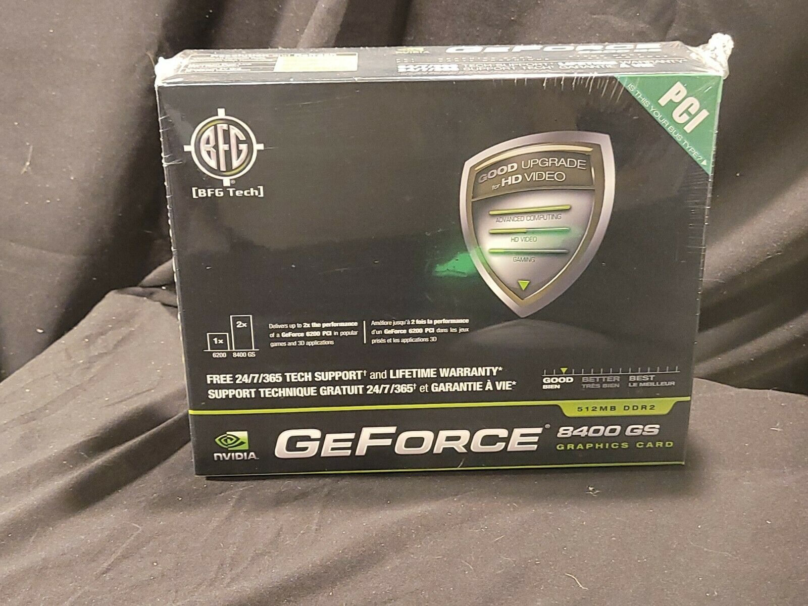 NVidia Geforce 8400 GS PCI DDR2 512MB Video Graphics Card 64 Bit Windows 10