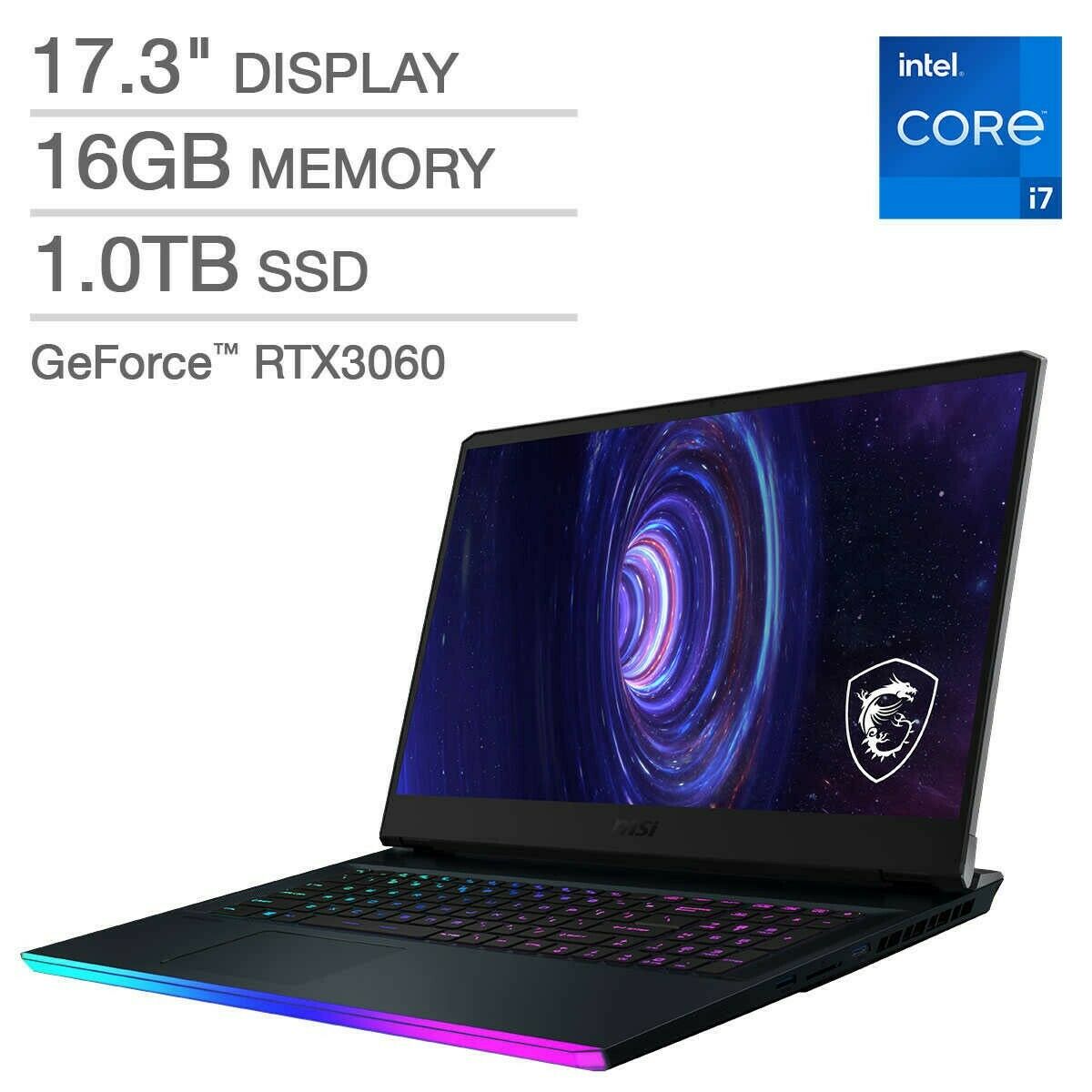 MSI GE76 Raider Gaming Laptop - 11th Gen Intel Core i7-11800H - GeForce RTX...