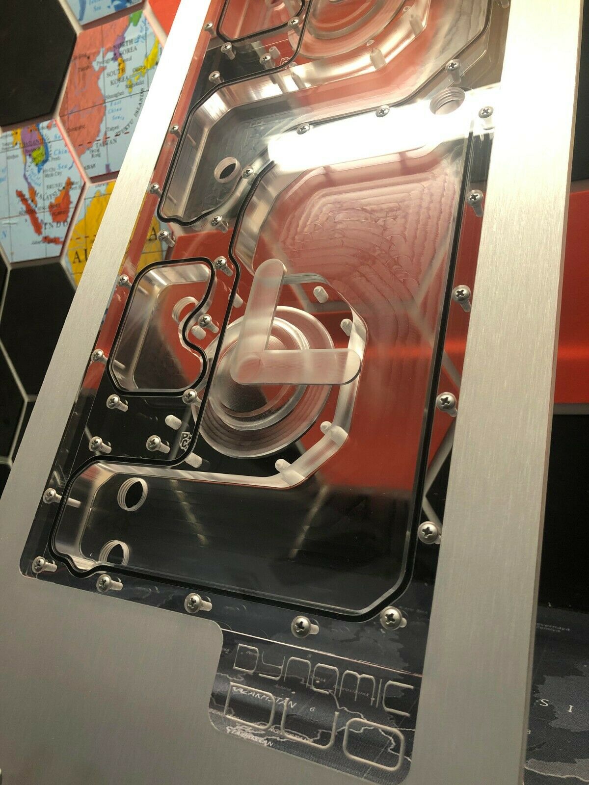 Dynamic DUO XL - Front Panel Acrylic Water Cooling Reservoir for D5 pump 011-XL