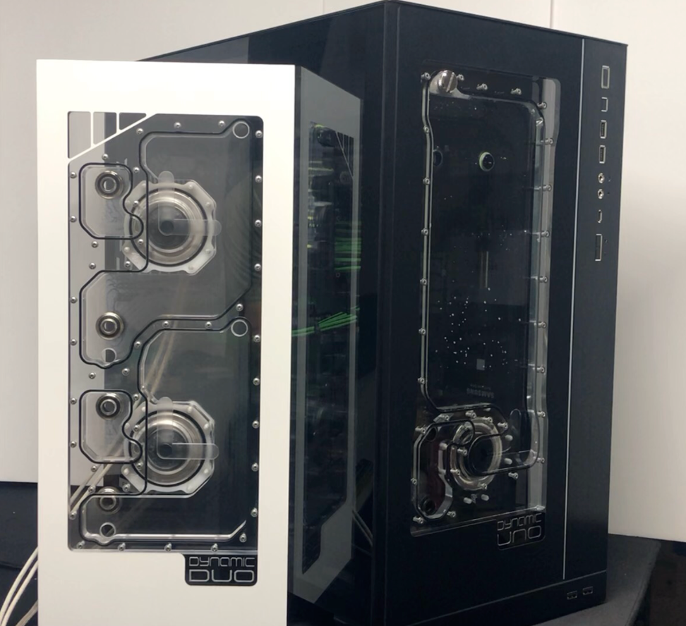 Dynamic UNO XL - Front Panel Acrylic Water Cooling Reservoir for D5 pump 011-XL