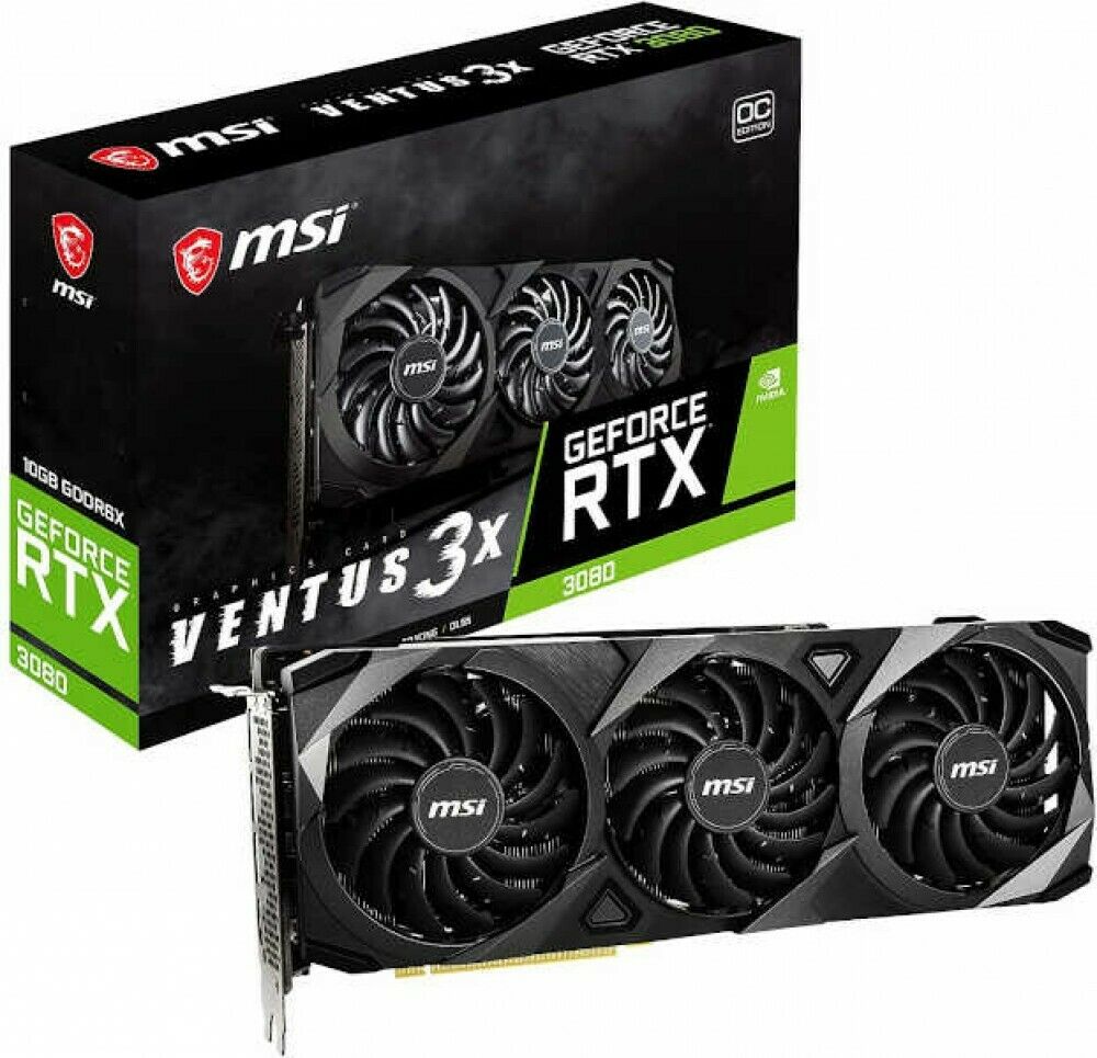 MSI Video Card GeForce RTX 3080 VENTUS 3X 10G OC LHR PCI-Exp 4 10GB GDDR6X Japan