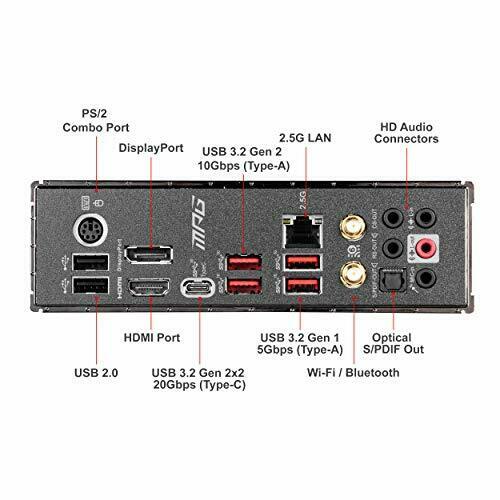 MSI MPG Z490 GAMING CARBON WIFI motherboard ATX [Intel Z490 chipset] MB4952