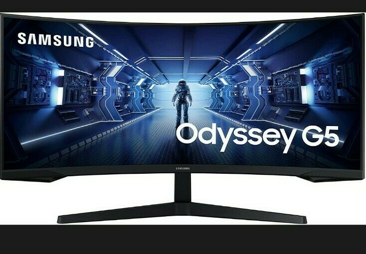 Samsung Odyssey G5 Gaming Monitor LC34G55TWWRXXU 34" 1000R Curved 165Hz,