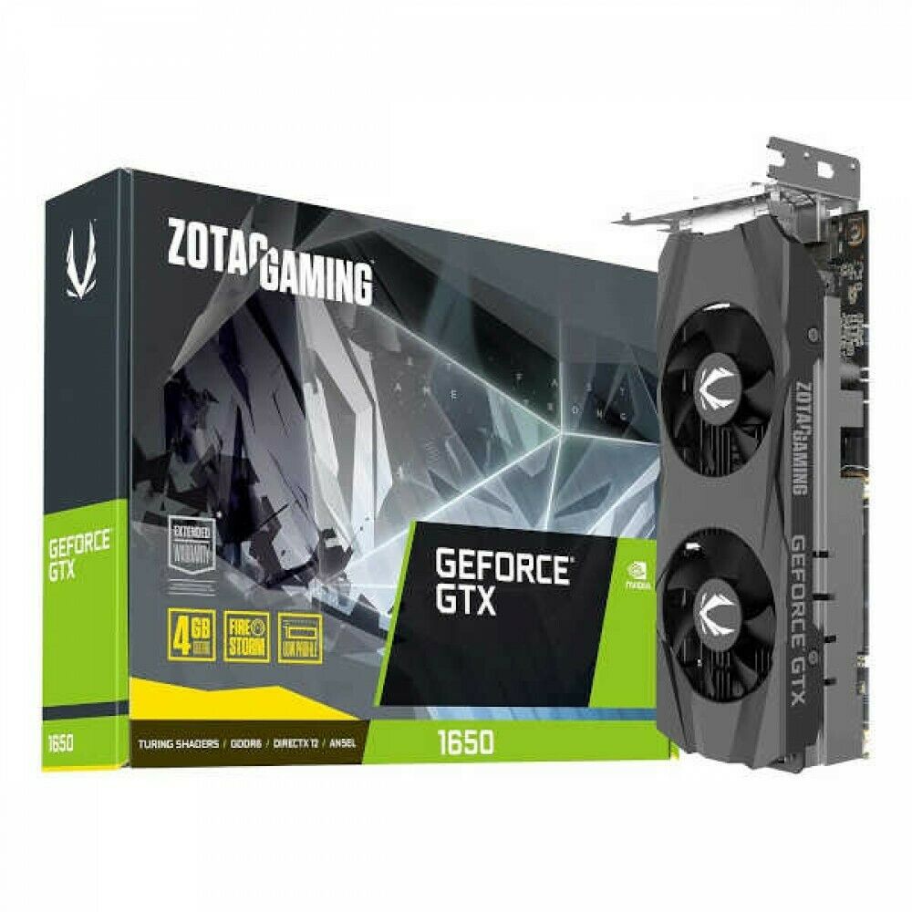 ZOTAC Video Card GeForce GTX 1650 LP GDDR6 PCI Exp 3.0 x16 4GB GDDR5 From Japan