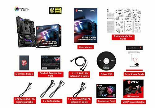 MSI MPG Z490 GAMING CARBON WIFI motherboard ATX [Intel Z490 chipset] MB4952