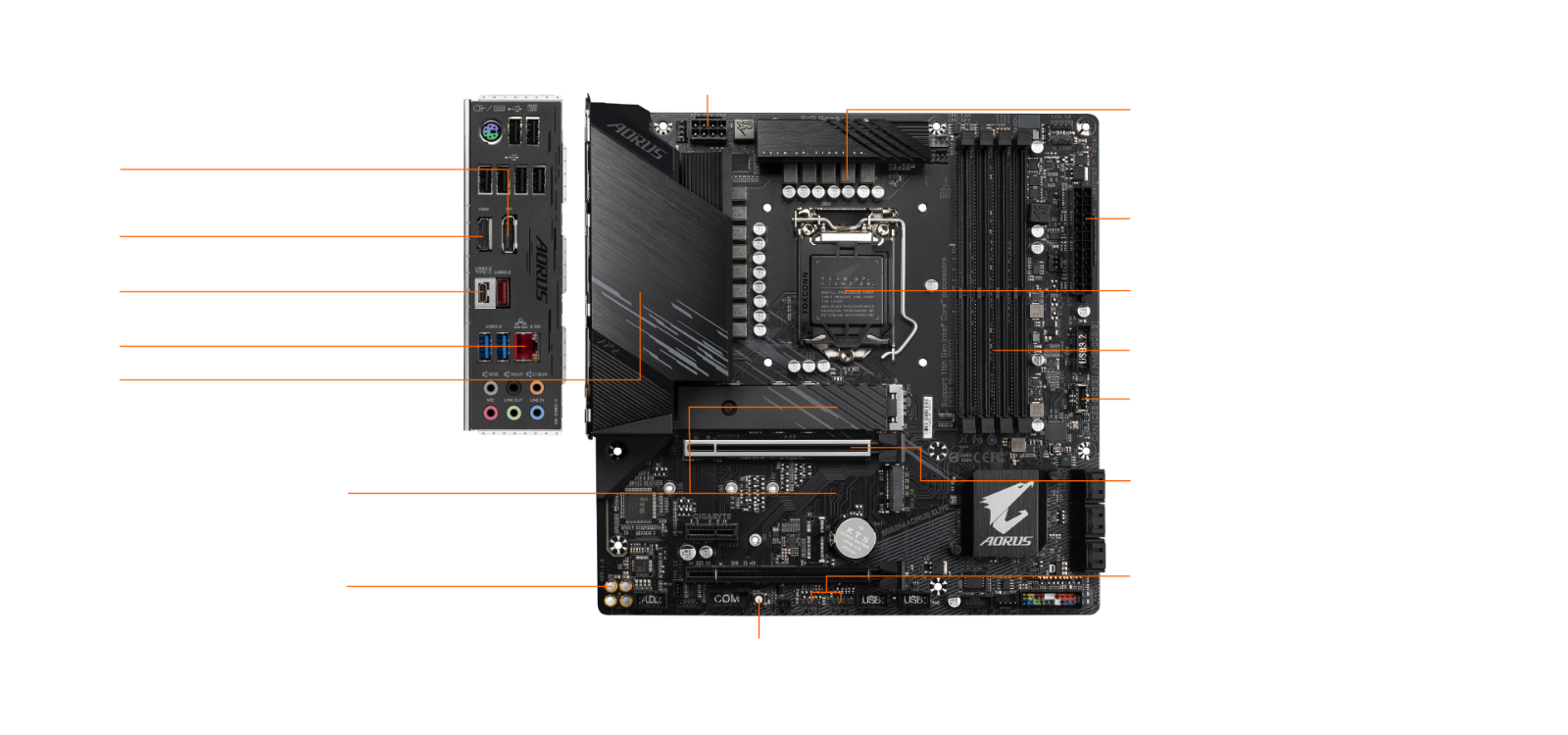 Gigabyte B560M AORUS ELITE Intel B560 LGA 1200 HDMI Micro-ATX Gaming Motherboard