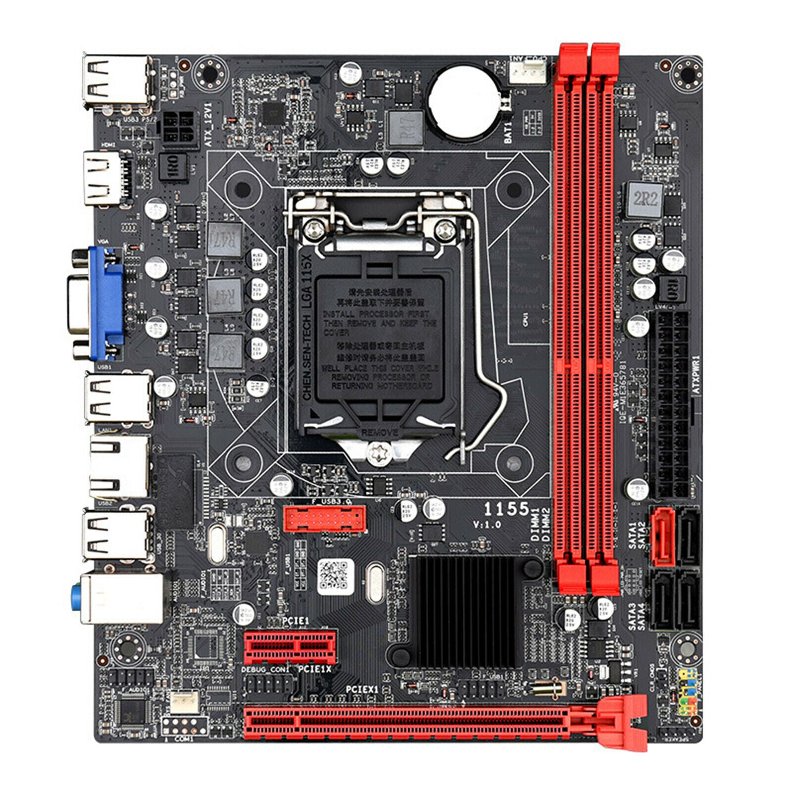 B75 1155 Gaming Motherboard Dual USB3.0 16GB VGA HDMl DDR3 for Desktop