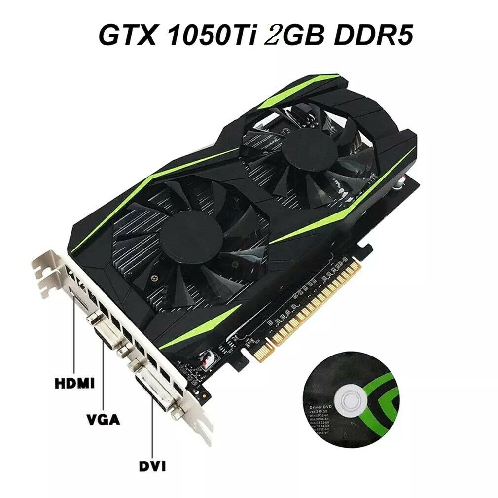 New Desktop GRAPHIC CARD Gtx1050ti 2gb 4gb Ddr5 128bit HDMI 6 DVI VGA Video Cad