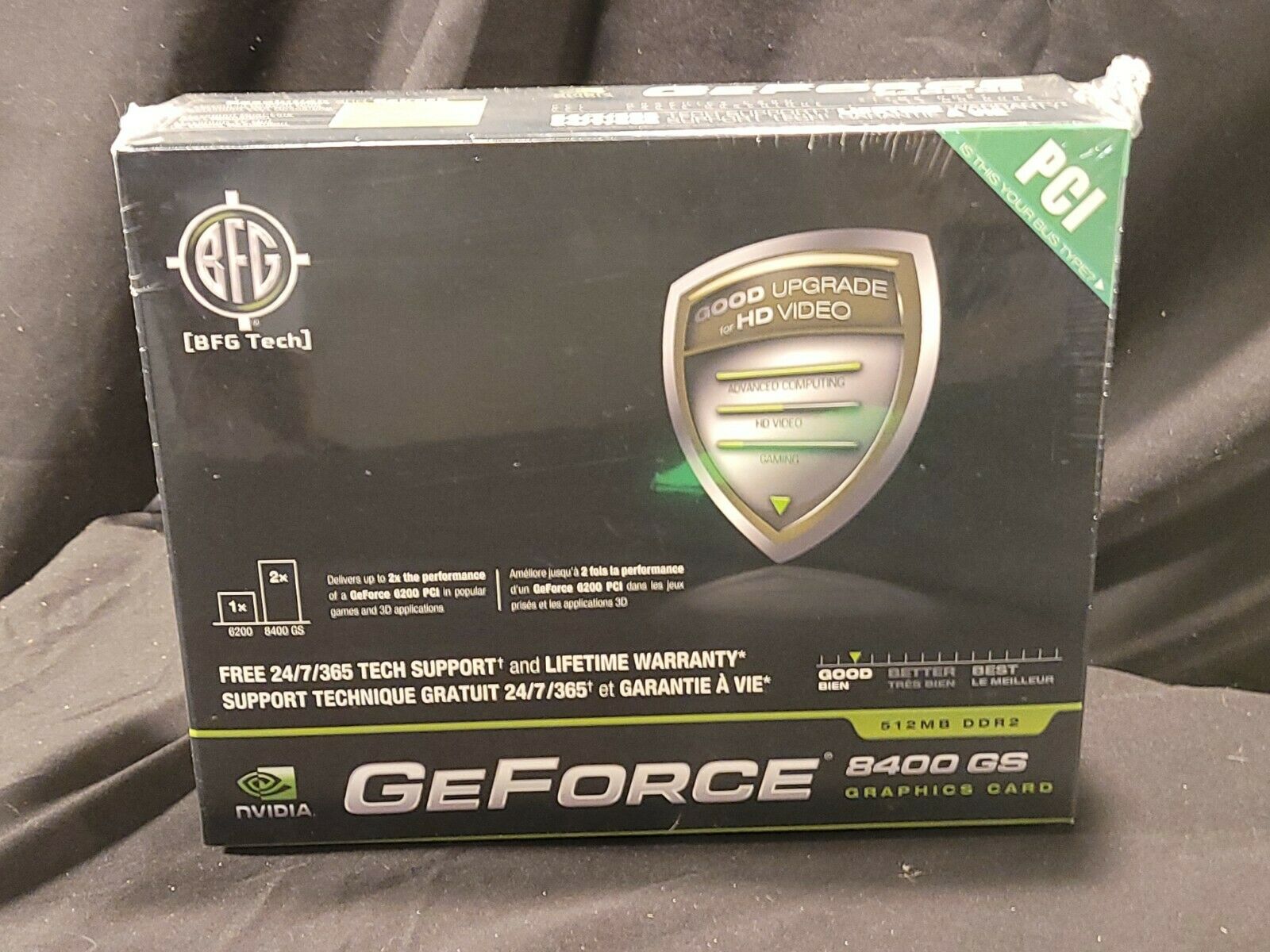 NVidia Geforce 8400 GS PCI DDR2 512MB Video Graphics Card 64 Bit Windows 10
