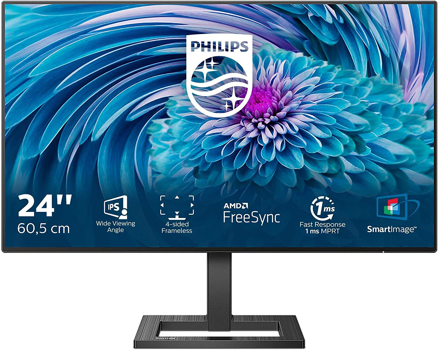 Philips - 28 Zoll UHD Monitor (3840x2160, 60 Hz, HDMI 2.0, DisplayPort) schwarz