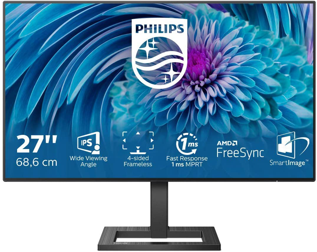 Philips - 28 Zoll UHD Monitor (3840x2160, 60 Hz, HDMI 2.0, DisplayPort) schwarz