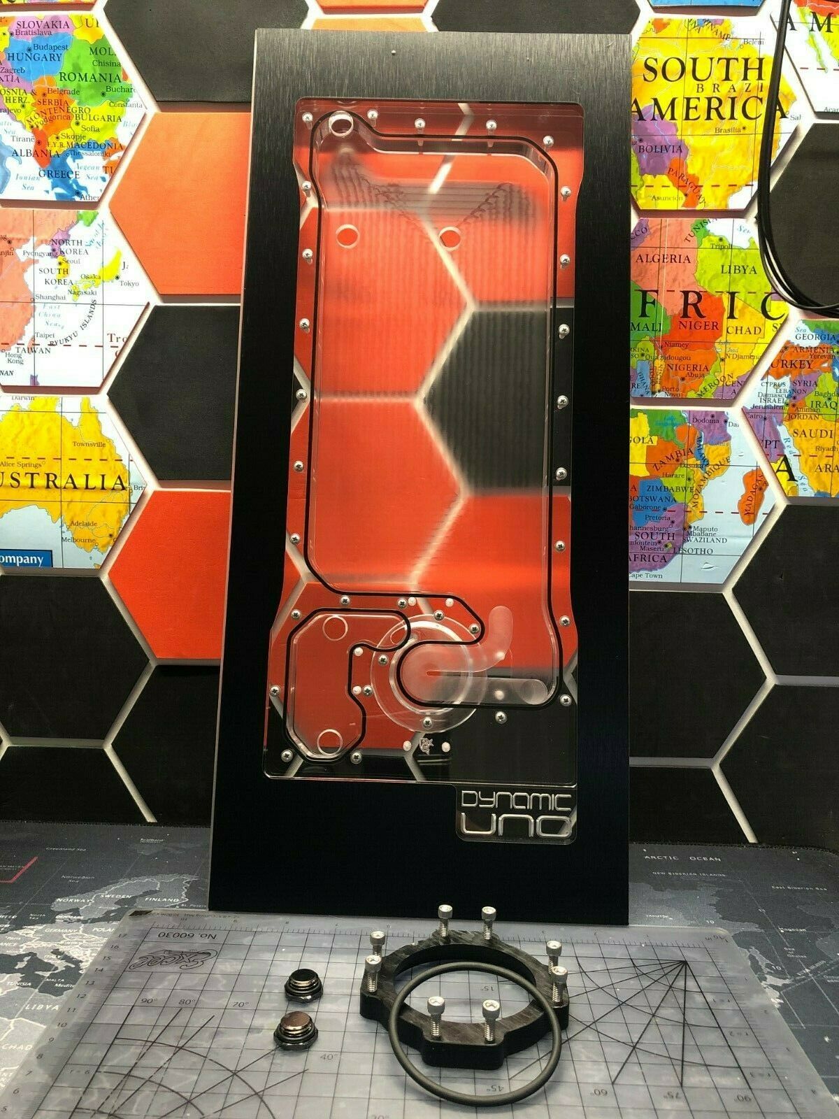Dynamic UNO XL - Front Panel Acrylic Water Cooling Reservoir for D5 pump 011-XL