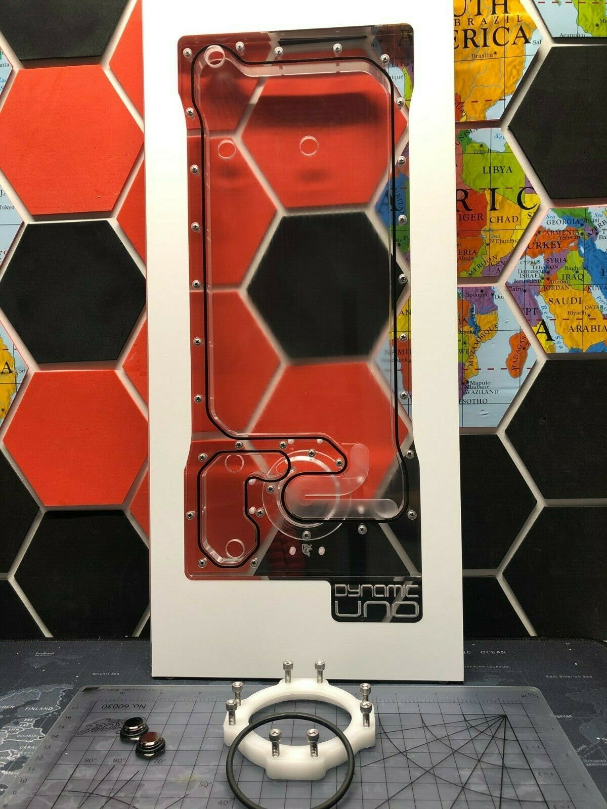 Dynamic UNO XL - Front Panel Acrylic Water Cooling Reservoir for D5 pump 011-XL